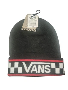 Vans Stackton Striped Off The Wall Checkerboard Cuff Beanie/Hat - Picture 1 of 2