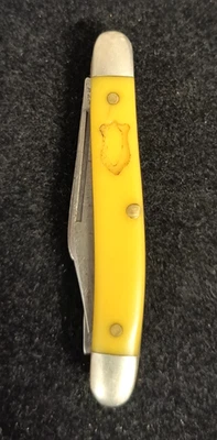 Vintage Schrade Walden Pocket Knife 808Y 3-Blade Collectible - Image 1 of 4