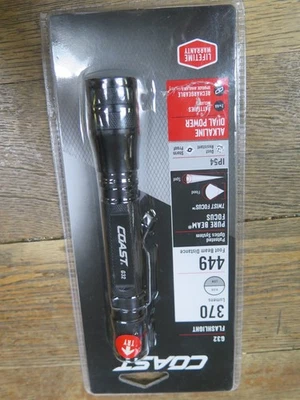 Linterna Coast G32 Aluminio Negro y Rojo 6.75" Resistente al Agua NUEVO PAQUETE DAÑADO Foto 1 de 3