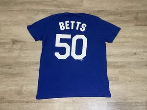 Mookie Betts #50 Los Angeles Dodgers Herren Gr. L MLB blau Trikot T-Shirt - Bild 1 von 6