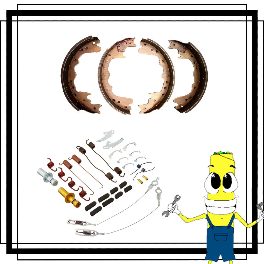 Rear Brake Shoe Hardware & Adjusters Kit for Dodge D250 86-1993 with 3 in Shoes - Image 1 of 1