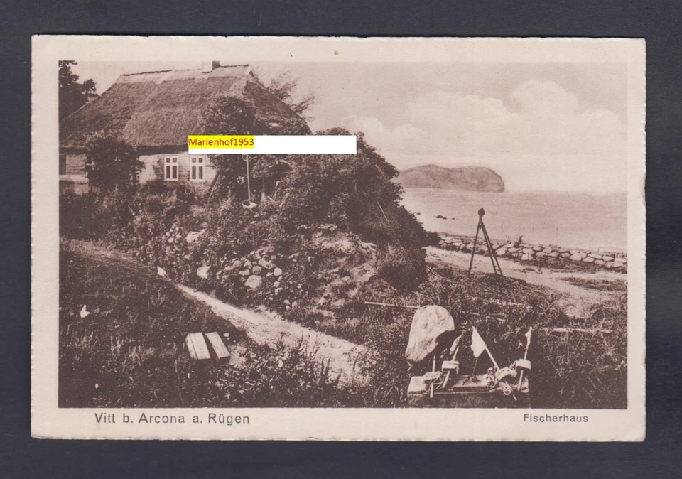 B 947/AK Vitt/Rügen "Fischerhaus" 1927 - Bild 1 von 1
