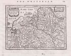 Westphalia Cum Diocesi Bremensi North Map Card Mercator 1651