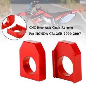 Regolatore catena blocco asse posteriore CNC per Honda CRF450R/X CR125R/250R CRF250R/X E2 - Foto 1 di 11