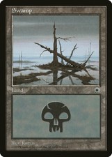 Swamp (B) Portal HEAVILY PLD Basic Land MAGIC THE GATHERING MTG CARD ABUGames