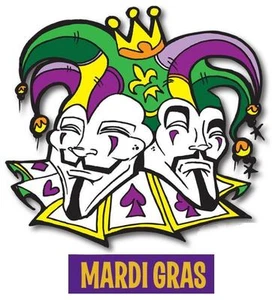 Mardi Gras # 11 - 8 x 10 - T Shirt Iron On Transfer - Picture 1 of 1