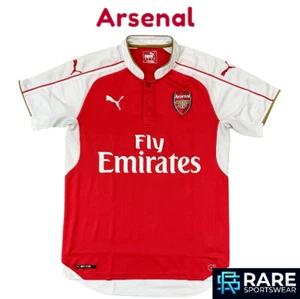 AUTHENTIC ARSENAL 2015-16 HOME FOOTBALL SHIRT SMALL ADULT (V GOOD) Code 747566 - Picture 1 of 9