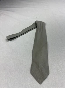 Giorgio Armani Krawatte handgefertigt in Italien grau geometrisch Seide Herren Krawatte - Bild 1 von 6