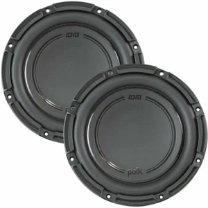 (2) POLK AUDIO DB1042DVC 10" DB+ SERIES 4-OHM DVC SUBWOOFERS WOOFERS D4 (1 PAIR) - Picture 1 of 3