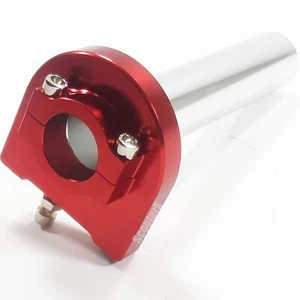 7/8In Honda CRF XR50 Billet Twist Throttle Pit Dirt Bike ATV Quad Motorcycle Red - Picture 1 of 12