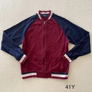Polo Ralph Lauren Red/Blue Long Sleeved Full Zip Jacket Boys Sz XL 18/20 - Picture 1 of 15
