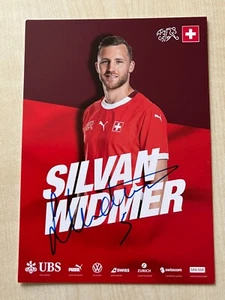 Autógrafo SILVAN WIDMER-Equipo Nacional SUIZA-ASF-SFV-FC Basilea-Udinese-AK - Imagen 1 de 2