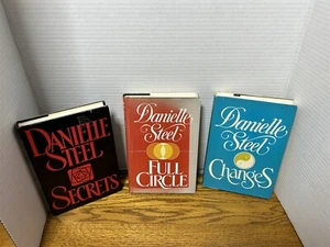 Lot of 3 Hardcover Danielle Steel books: SECRETS, CHANGES & FULL CIRCLE - Picture 1 of 10