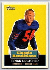2001 Topps Heritage Classic Renditions  Brian Urlacher CR8