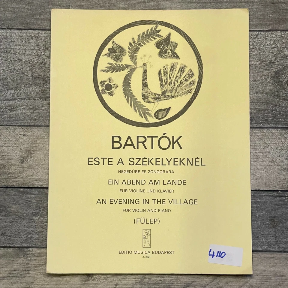 BARTOK an Evening in the Village for Violin and Piano by EMB - Image 1 of 1