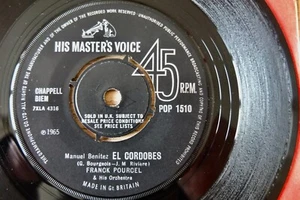 FRANCK POURCEL EL CORDOBES & THUNDERBALL 7" HMV (1965) EX EASY LATIN GT BRITAIN - Picture 1 of 3