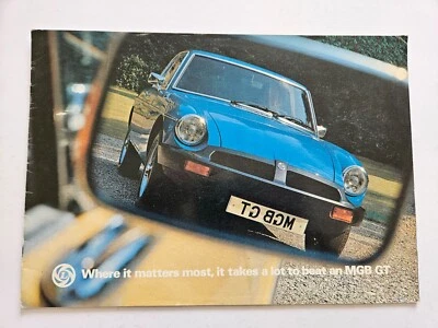 MGB GT SALES BROCHURE 1976 - Image 1 of 4
