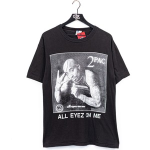 2Pac Tupac Shakur All Eyez On Me RIP Memorial Rap T-Shirt Medium VTG 90s Hip Hop