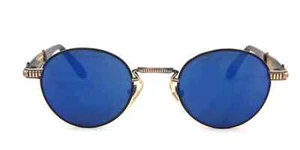 Alaska Adventure 174 P3 Black Pewter Tortoise Metal Blue Mirror Sunglasses Italy - Picture 1 of 10