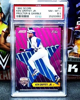 Ken Griffey Jr 1992 Score P&G Procter & Gamble All Star Game #7 PSA 8.5 Low Pop - Image 1 of 2