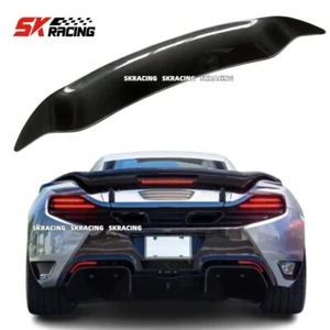 NEW Style Fits McLaren 650S MP4-12C Real Carbon Fiber Rear Trunk Spoiler Wing - Picture 1 of 21