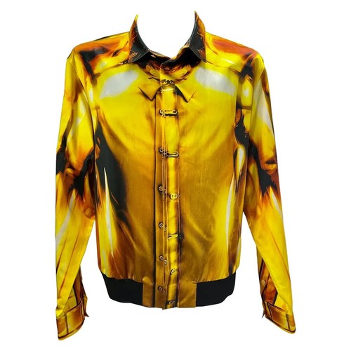 Rara Runway 2011 Alexander McQueen Giacca Stampata Uomo Italiana 58