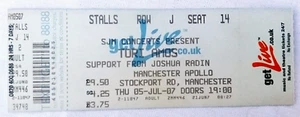 TORI AMOS 2007 American Doll Posse gira por el Reino Unido boleto de concierto completo Manchester M+ - Imagen 1 de 3