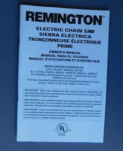 Remington Electric Chain Saw Owner's Manual - Models LNT-2, EL-7 - Picture 1 of 3