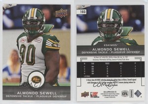 2016 Upper Deck CFL Almondo Sewell #103 Rookie RC