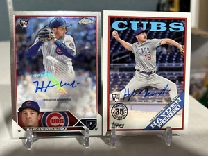 2023 HAYDEN WESNESKI RC Topps Chrome / Topps 88BA Auto’s 2 Card Lot Rookie - Picture 1 of 5