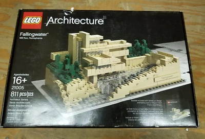 LEGO ARCHITECTURE: Fallingwater (21005) Caja Nueva Daños Foto 1 de 3