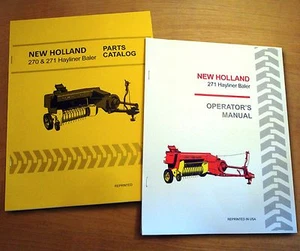New Holland 271 Hayliner Baler Operator's AND Parts Manual Catalog Book NH - Picture 1 of 9