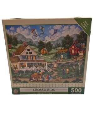 Master Pieces Heartland Collection 500 Piece Jigsaw Puzzle Crosswinds New Sealed - Image 1 of 2