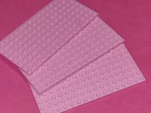 Lot of 3 Lego Construction Plate 8x16 Light Pink Pink Friends 92438 - Picture 1 of 1