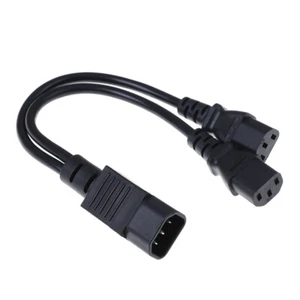UPS server C14 to C13 Y splitter extension cable PDU.PSU power cable cord -b - Afbeelding 1 van 10