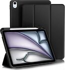 For Ipad Air 11" 13"/ Pro 11" 13" 2024 Smart Leather Case Cover W/ Pencil Holder