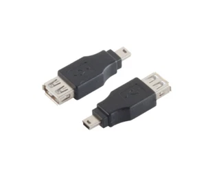 USB Mini-B 5pol Stecker zu USB A-Buchse USB 2.0 Adapter Handy Tablet etc. - Bild 1 von 1