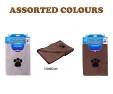 Microfibre Pet Dog Towel 100x60 Grey Super Absorbent and Quick Dry 015