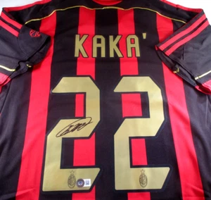 Kaka / Autographed AC Milan Adidas Brand Climacool Soccer Jersey / Beckett - Picture 1 of 8
