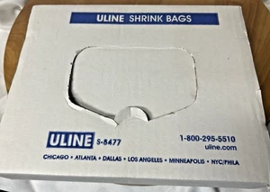 Uline S-8477 Shrink Bags Meausres 500 count 7"X6" Perfect for CD's - Picture 1 of 2