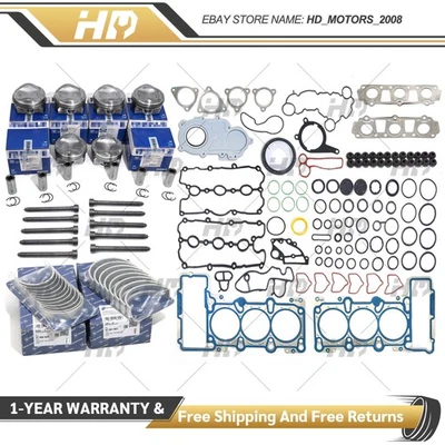 Engine Rebuild Overhaul Pistons Seals Kit For Audi A8 Q7 A6 S5 3.0 TFSI CRE CTD - Image 1 of 4