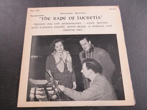 BRITTEN - Rape Of Lucretia - LP Record - Excerpts - Ferrier/Pears - Live 1946 - Imagen 1 de 4