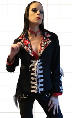 Blazer con cordones Betty Boop reciclado - pequeño Foto 1 de 3