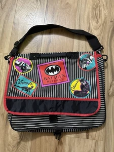 RAR Vintage 1991 Batman Returns Messenger Bag Katze Damen gestreift - Bild 1 von 8