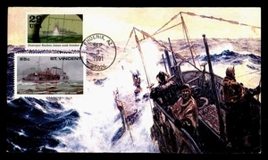 DR WHO 1991 FDC JOINT ISSUE ST VINCENT WWII ANIV KMC VENTURE CACHET R09287 - Picture 1 of 2