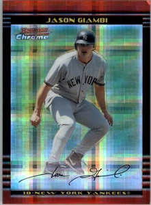 2002 Bowman Chrome X-Fractors #25 Jason Giambi 057/250 - NM-MT - Picture 1 of 2