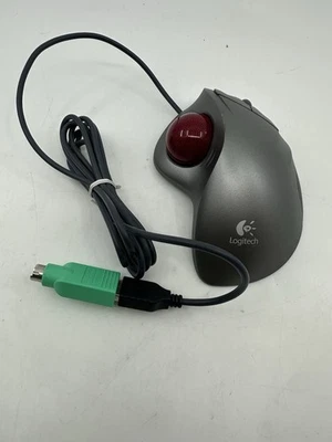 Logitech Maus T-BB18 Trackman Wheel USB Trackball getestet Computerzubehör - Bild 1 von 4