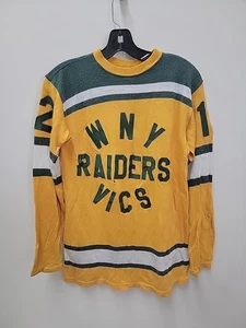 Vintage West New York Raiders WNY VICS Trikot gelb grün - Bild 1 von 12