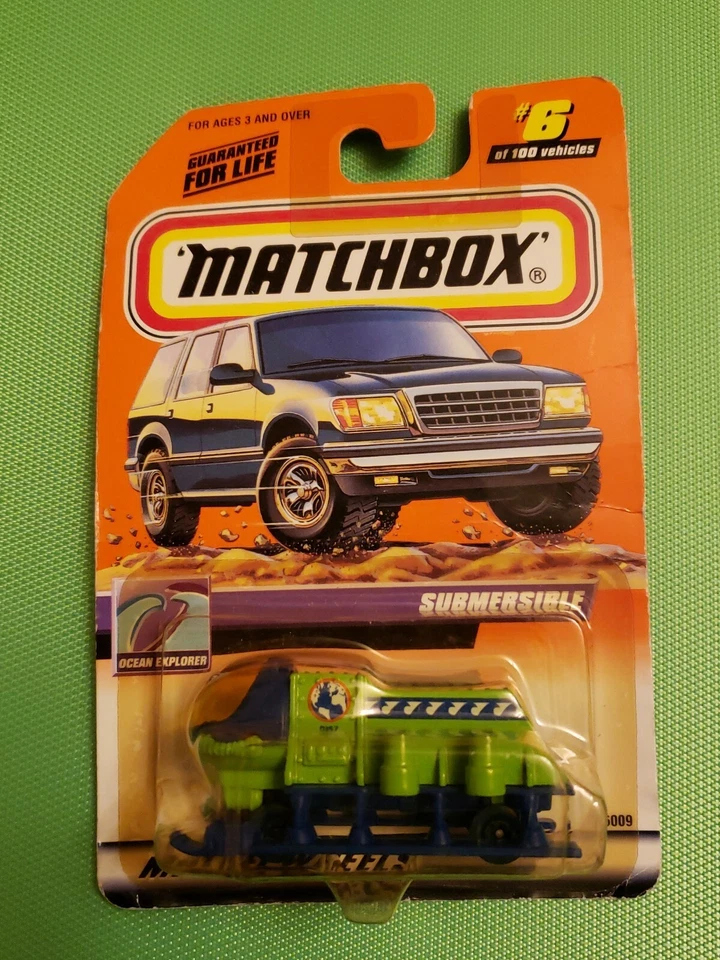 1999 Matchbox SUBMERSIBLE Vehicle 6 of 100 Mattel Wheels ... New - Image 1 of 3