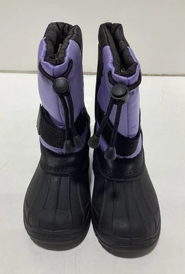Skadoo Snow Boot  Strap & Toggle Pull Toddler Size 10, Lilac/Black, New - Image 1 of 4
